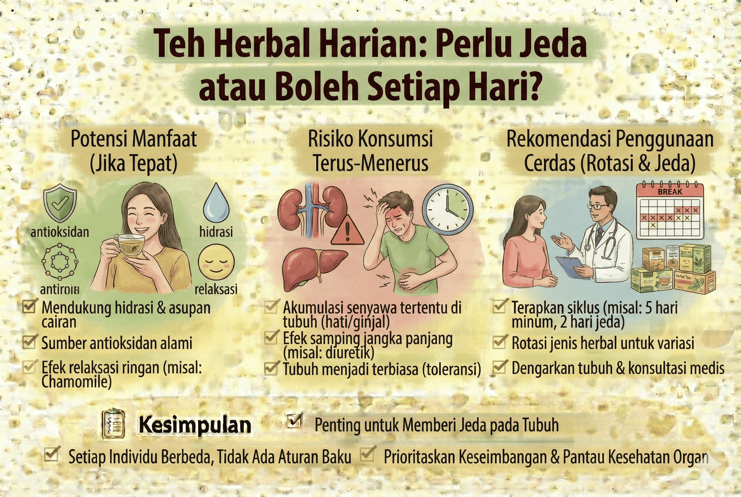 Teh Herbal Harian: Perlu Jeda atau Boleh Setiap Hari?